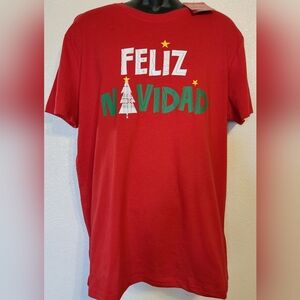 Feliz Navidad Merry Christmas T-Shirt -NWT - All Sizes - Pajama Shirts